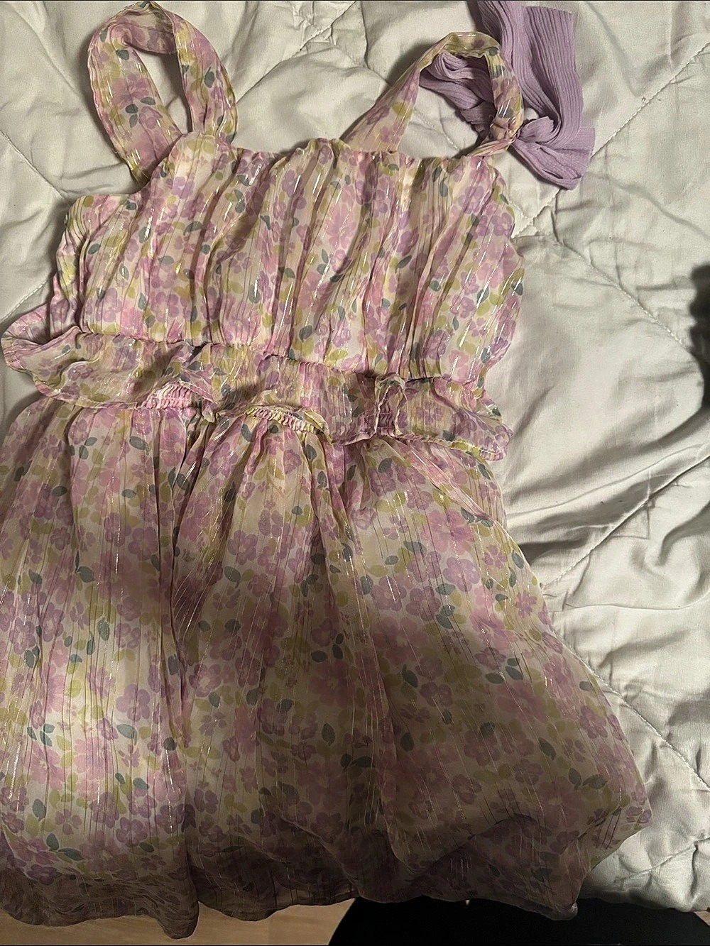 cupcakes and cashmere Floral Dress in Pink & Purple Size 7